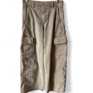 Y2K GAP Baggy Cargo Pants 0P Khaki Utility Streetwear Low Rise sz. XS